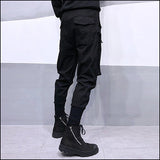 Pantalon cargo couleur noir