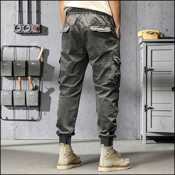 Pantalon cargo gris foncé