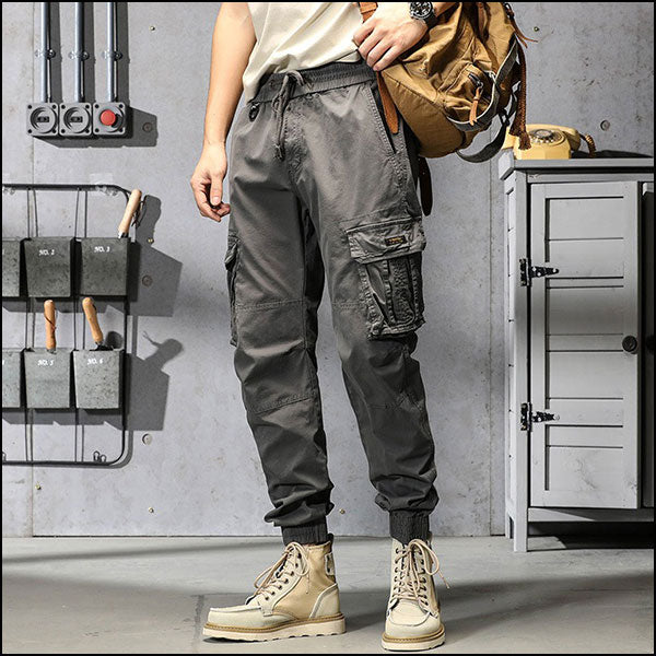 Pantalon cargo gris foncé