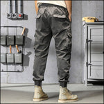 Pantalon cargo gris pierre