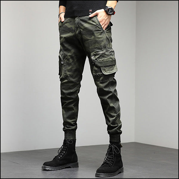 Pantalon cargo imprimé camouflage homme