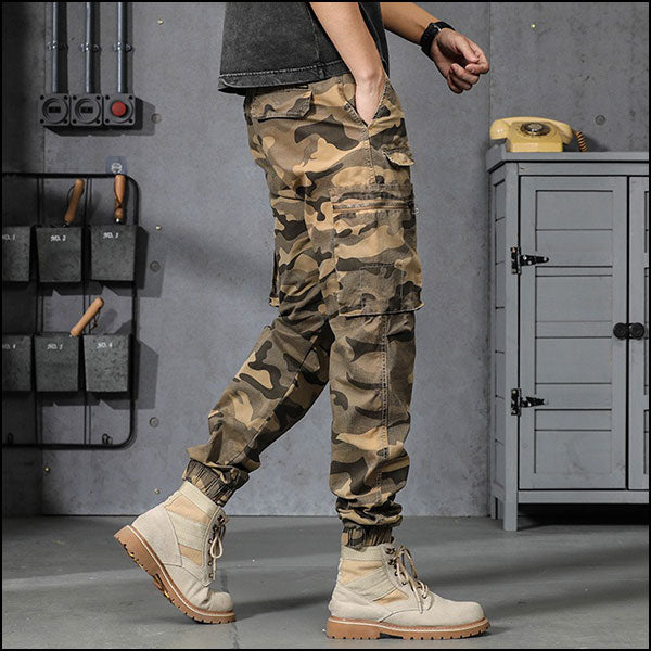 Pantalon cargo kaki homme