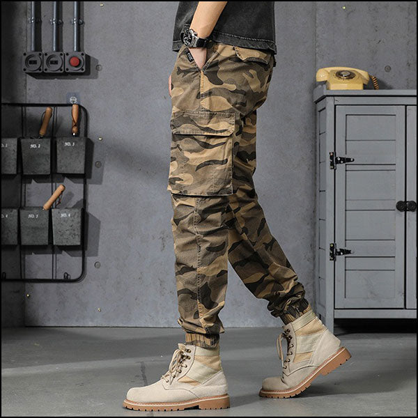 Pantalon cargo kaki homme