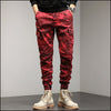 Pantalon cargo militaire rouge