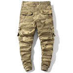 Pantalon cargo motif camouflage homme