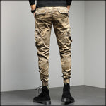 Pantalon cargo motif camouflage homme
