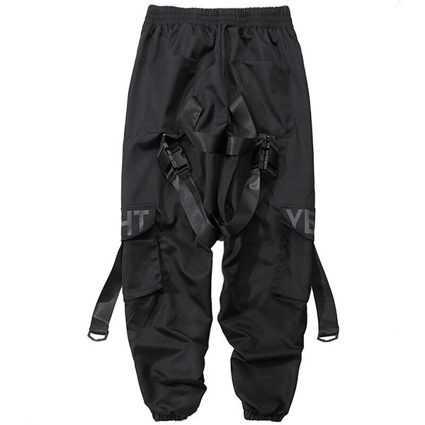 Pantalon cargo noir oversize