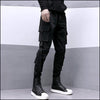 Pantalon cargo noir slim homme