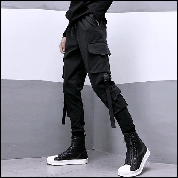 Pantalon cargo noir.  Style vestimentaire homme, Pantalon cargo