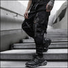 Pantalon cargo tactique poches noir