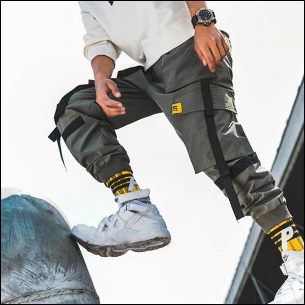 Pantalon cargo vert homme