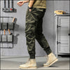 Pantalon cargo vert kaki homme