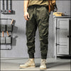 Pantalon cargo vert kaki homme