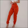 Pantalon militaire femme rouge