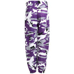 Pantalon militaire femme violet