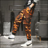Pantalon militaire orange homme