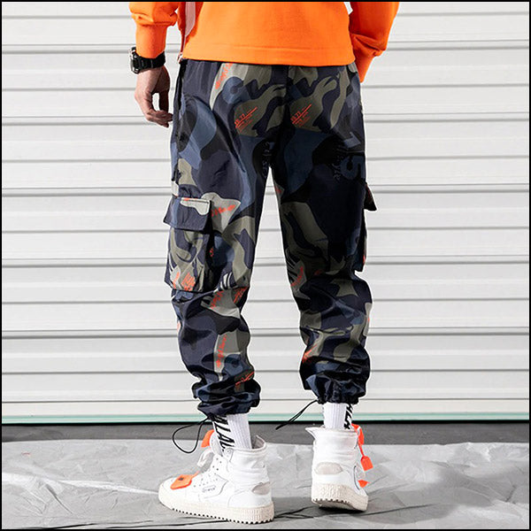 Pantalon militaire violet homme