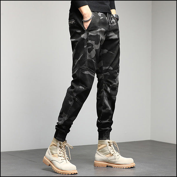 Pantalon Camouflage, Treillis Gris Homme - Main Image