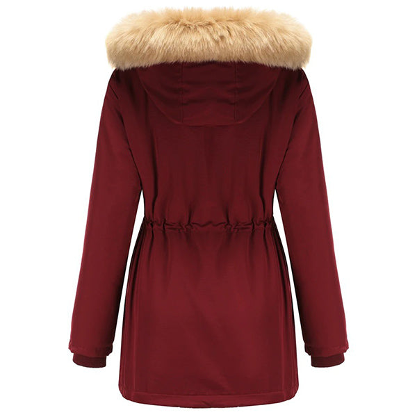 Parka femme militaire avec fourrure