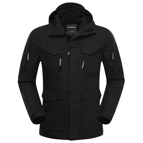 Parka militaire noir homme
