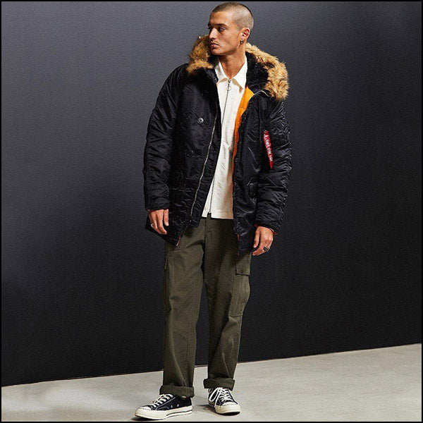 Parka militaire noire