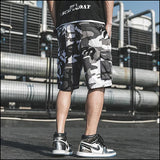 Short camouflage homme gris