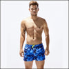 Short de bain camouflage bleu