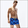 Short de bain camouflage bleu
