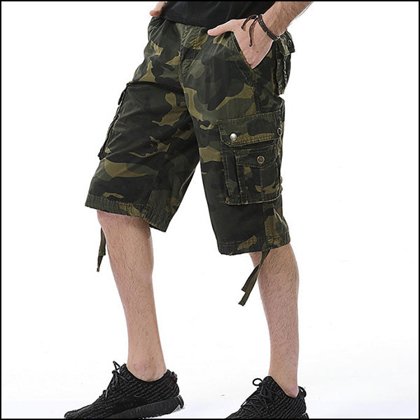 Short homme style militaire