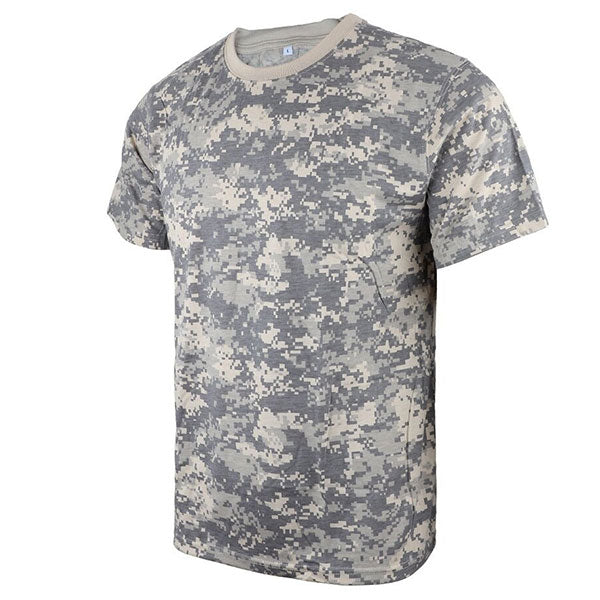 T-shirt homme camouflage gris