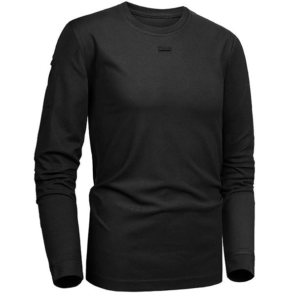 T-shirt militaire noir manche longue homme