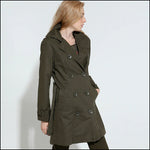 Trench militaire femme