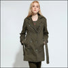 Trench militaire femme