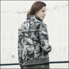 Veste imprimé camouflage femme