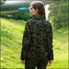 Veste militaire femme avec écusson