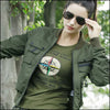 Veste militaire femme verte